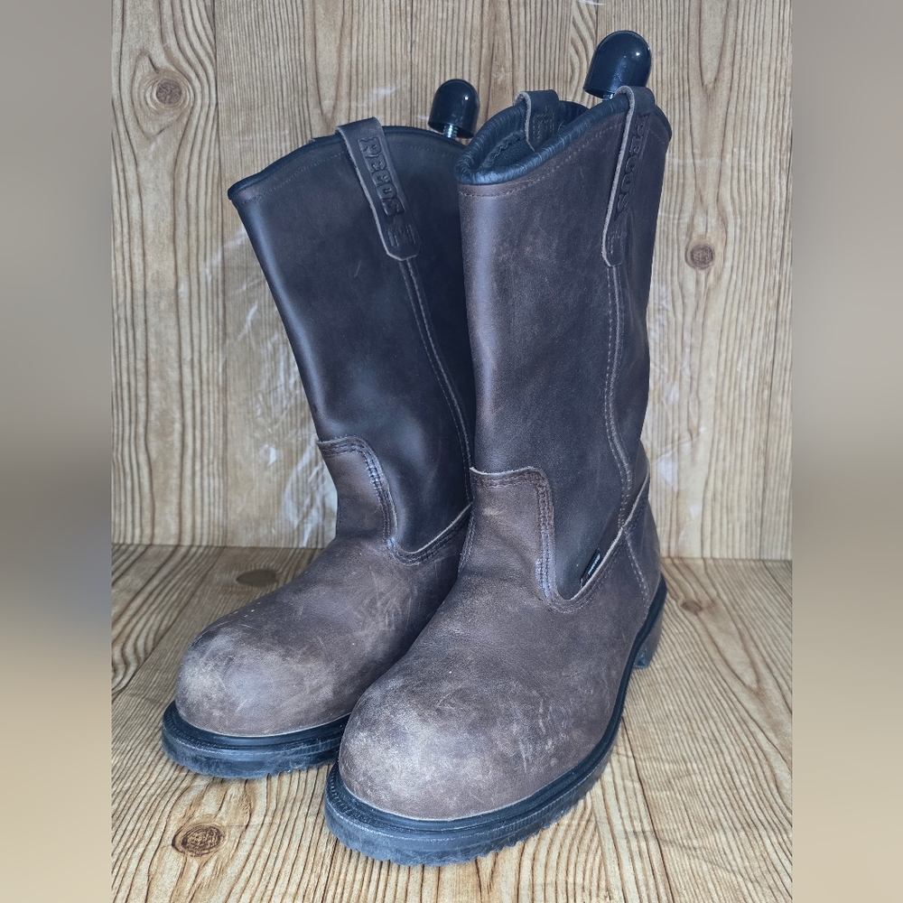 Redwing WaterProof Supersole Pecos - Men's Brown Leather Boots Size 11